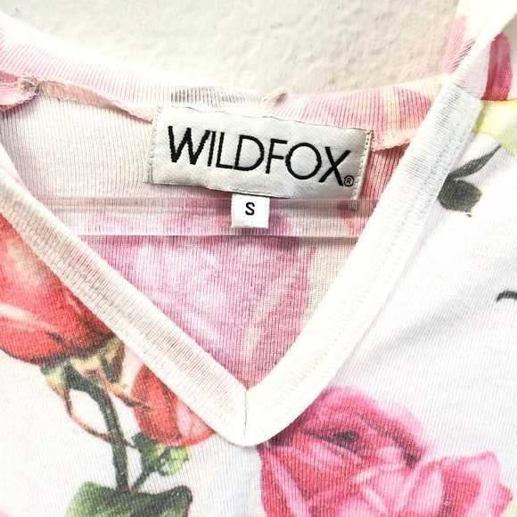 Wildfox Bright Roses Hoodie Pullover Shirt - Picture 4 of 5